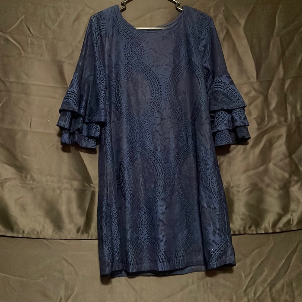 Navy long sleeve dress